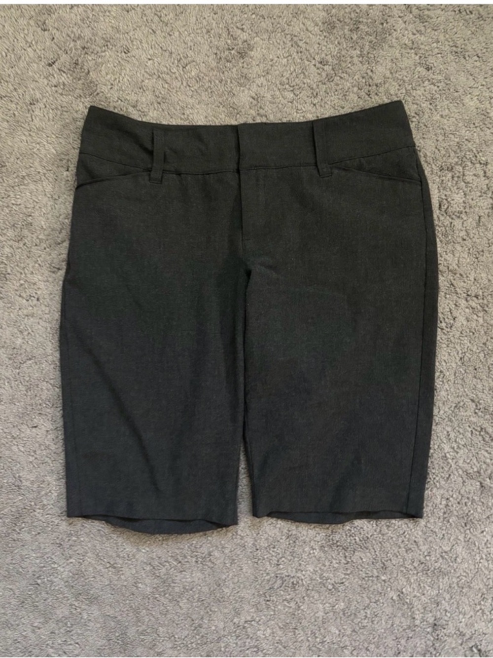 Vintage Old Navy Bermuda Shorts Stretch Pockets Dark Gray Women's